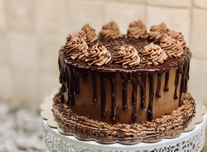 Dark chocolate cake